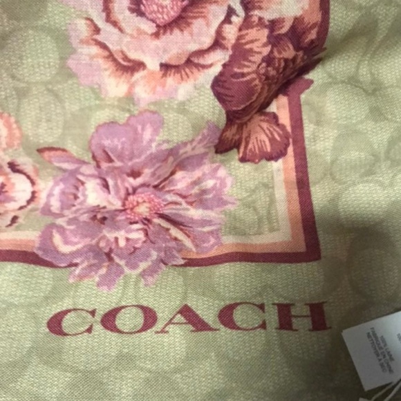 Coach floral scarf - Picture 3 of 4